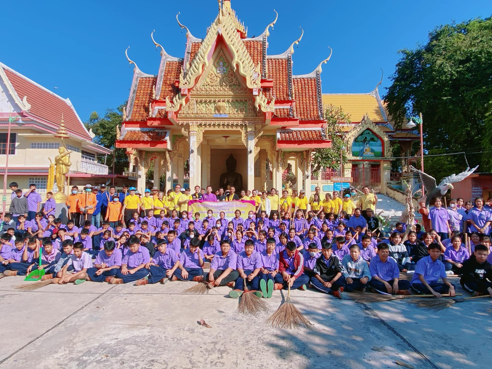 กิจกรรมรวมพลังสร้างสัปปายะสู่วัด (Big Cleaning Day) เพื่อเฉลิมพระเกียรติและถวายเป็นพระราชกุศลฯ ประจำปี 2567 โดยเครือข่ายโครงการวัด ประชา รัฐ สร้างสุข